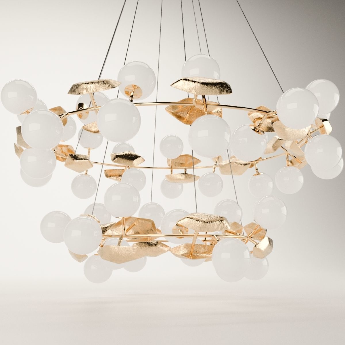 Boca Do Lobo Hera Round II Chandelier 3D model_4