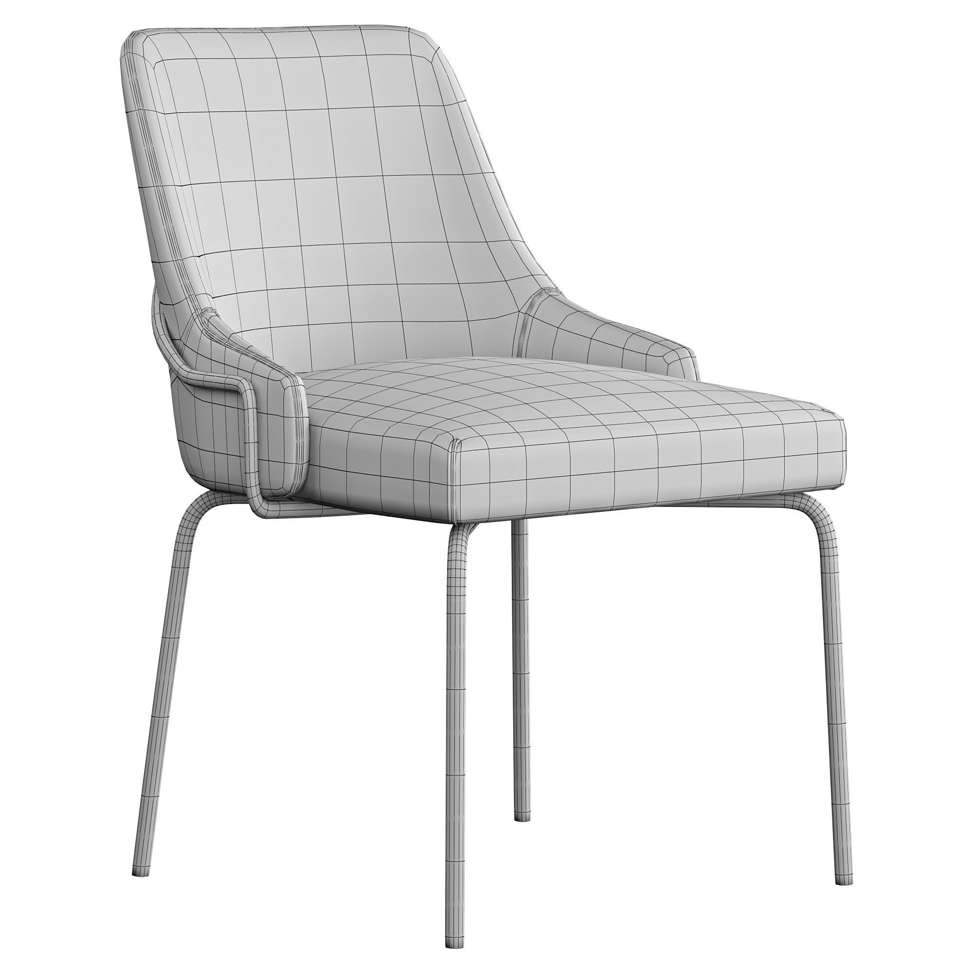 Cosmos chair by collinet 3D model_3