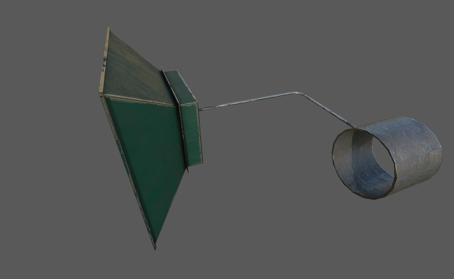 projector window with light Low-poly 3D model_2