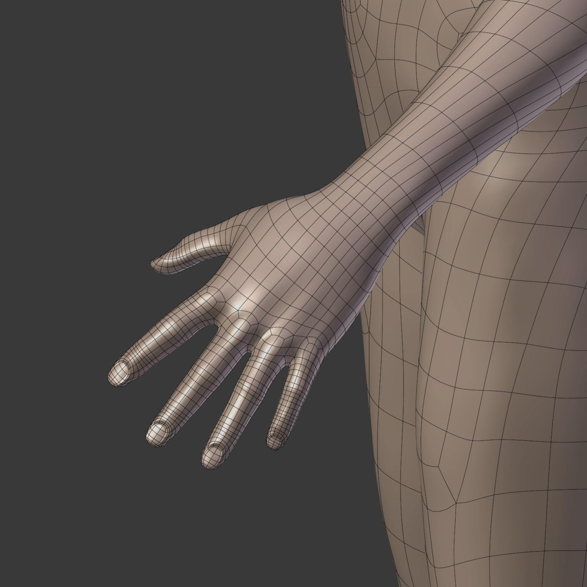 Surfer -- 3 Skin Textures Low-poly 3D model_31