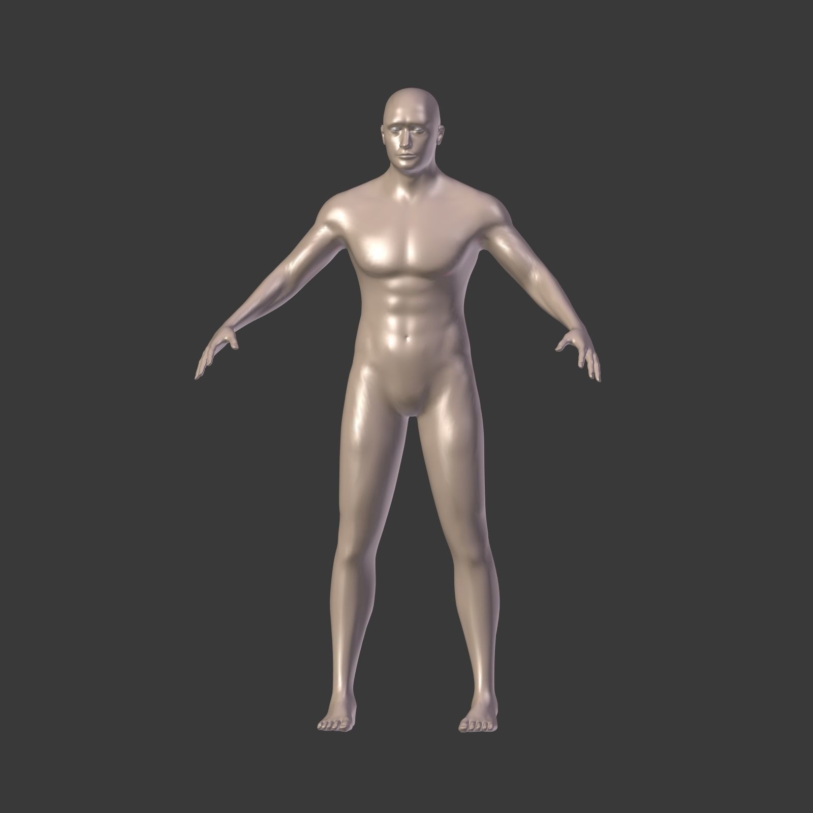 Surfer -- 3 Skin Textures Low-poly 3D model_4