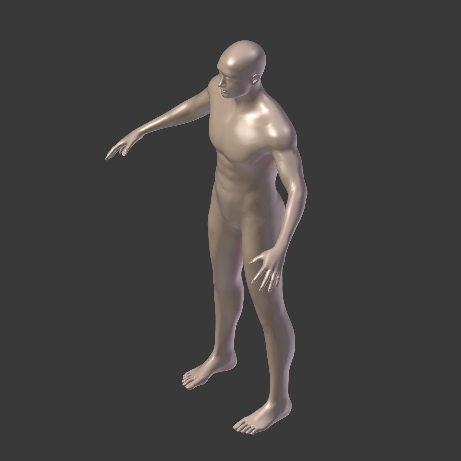 Surfer -- 3 Skin Textures Low-poly 3D model_22