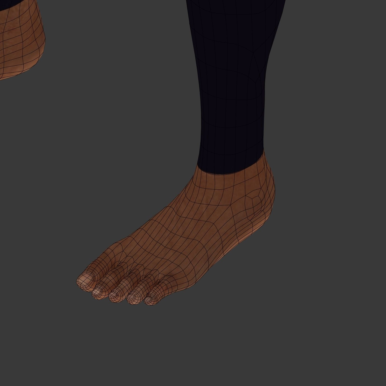 Surfer -- 3 Skin Textures Low-poly 3D model_19