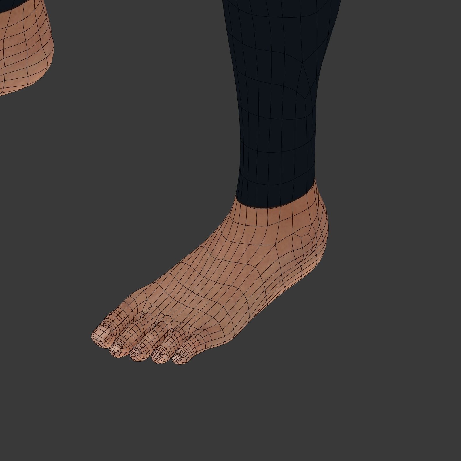 Surfer -- 3 Skin Textures Low-poly 3D model_18