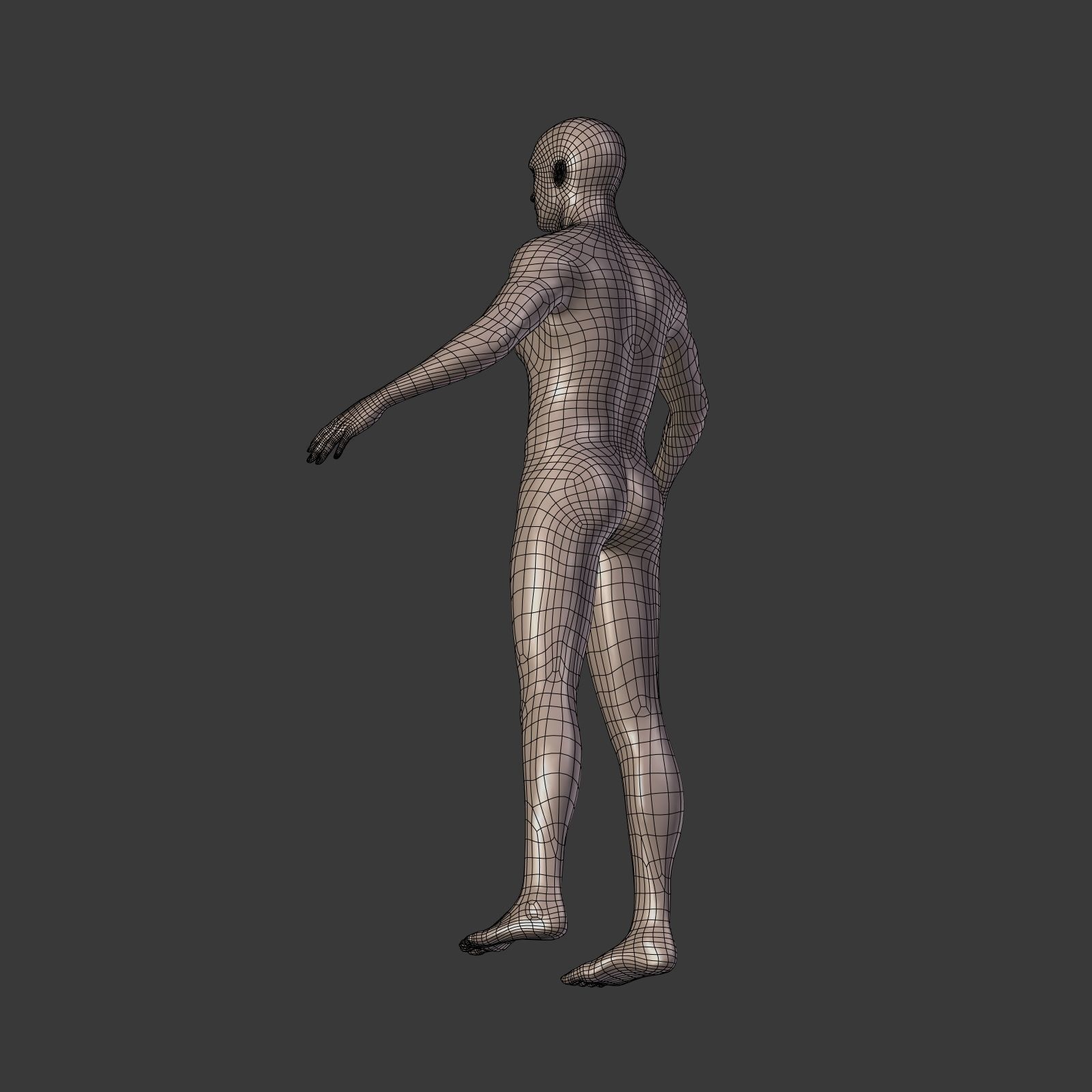 Surfer -- 3 Skin Textures Low-poly 3D model_25