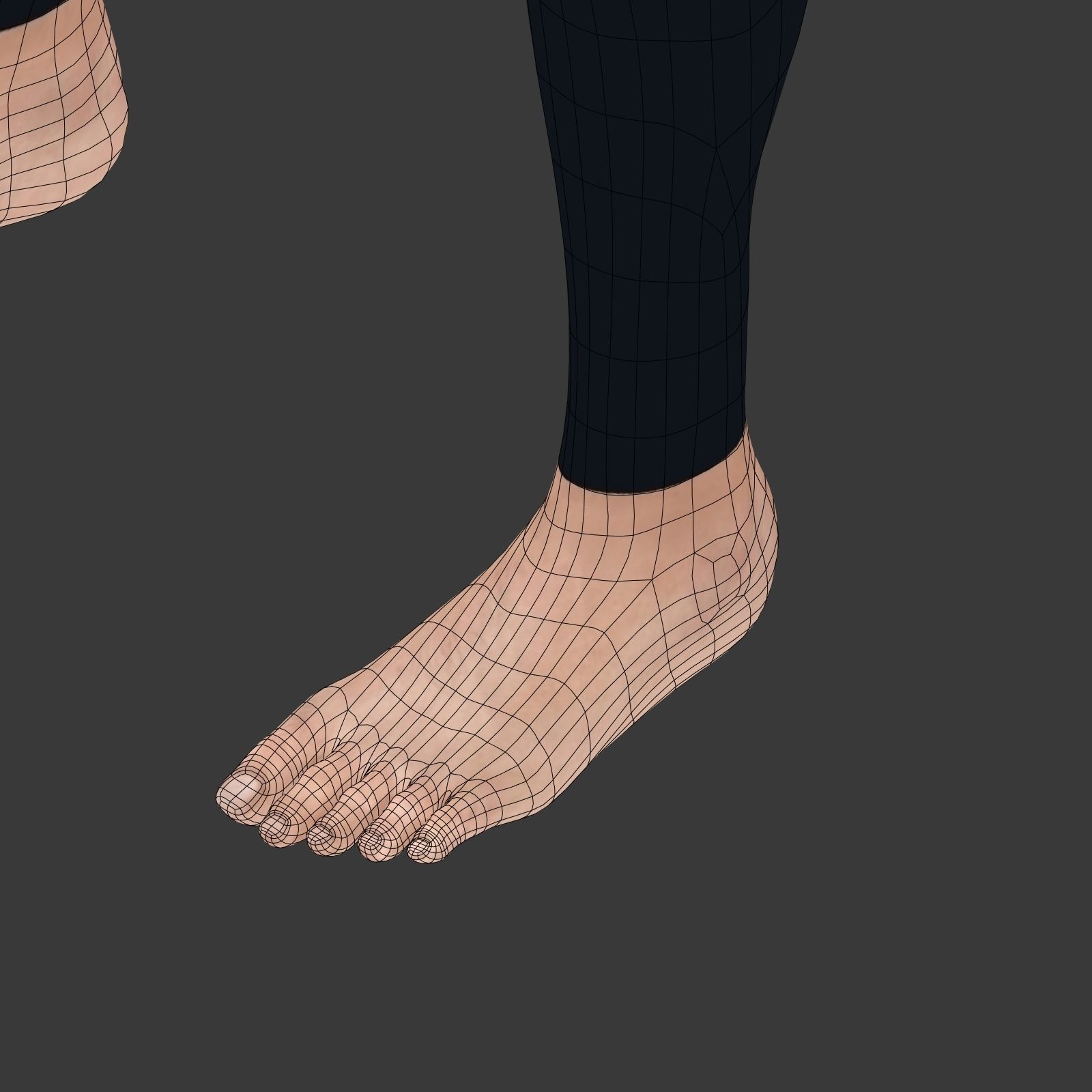 Surfer -- 3 Skin Textures Low-poly 3D model_17