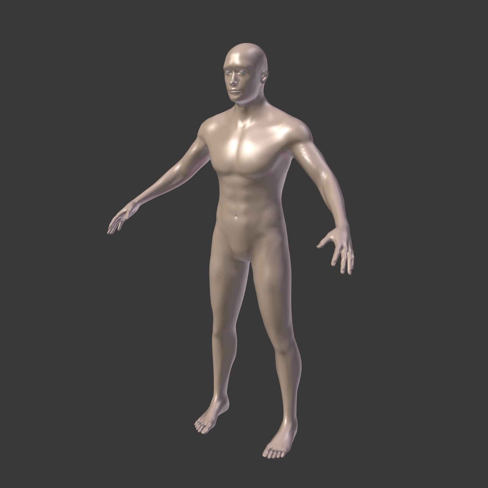 Surfer -- 3 Skin Textures Low-poly 3D model_20