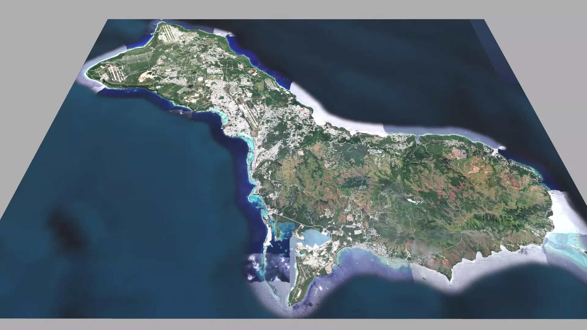 Guam Island USA  3D model_0