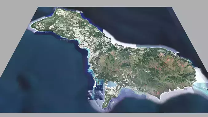Guam Island USA  3D model