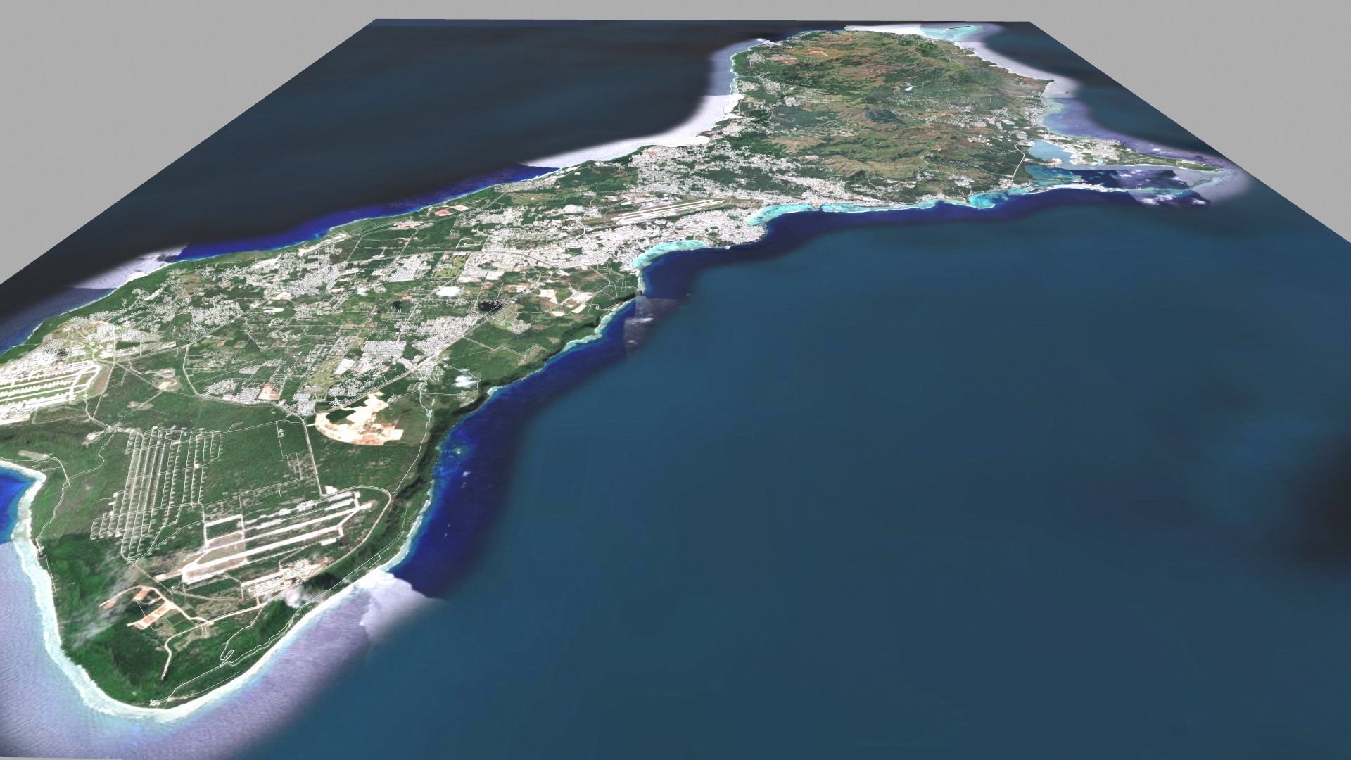 Guam Island USA  3D model_9