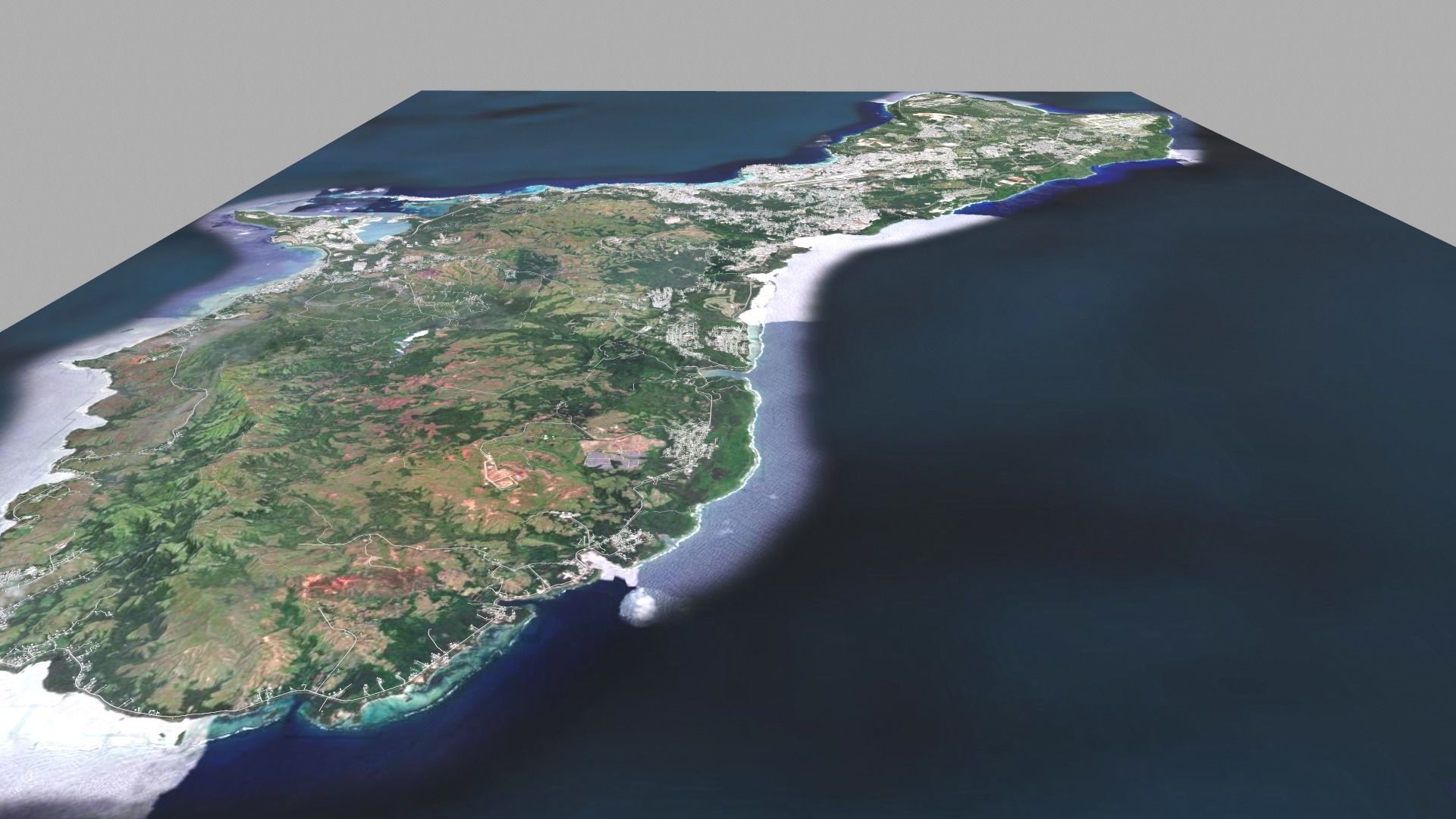 Guam Island USA  3D model_5