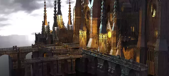 Victorian Templar Cathedral Streets Kit bash 2