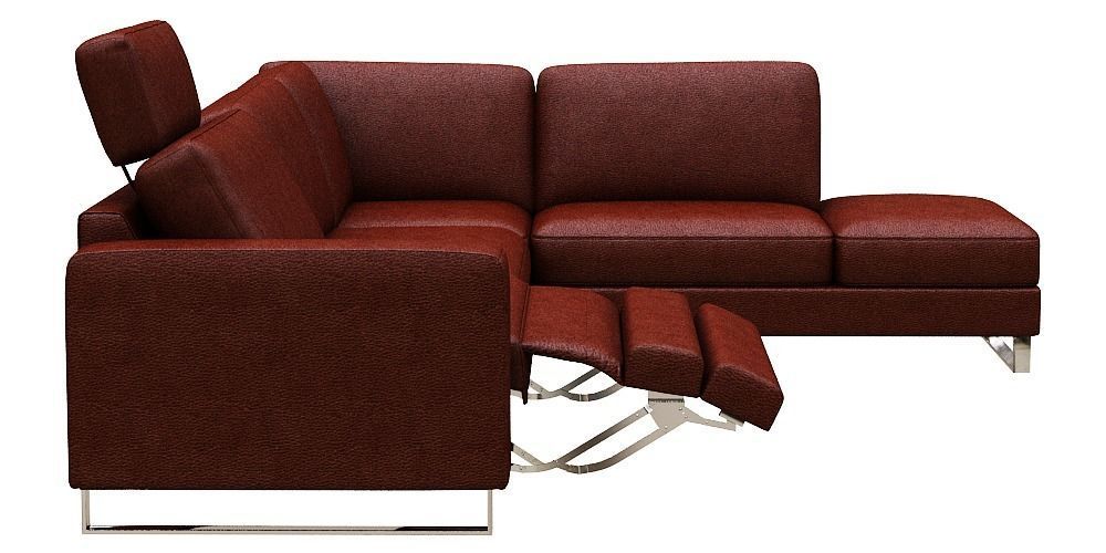 contemporary sofa L Type Low-poly 3D model_3