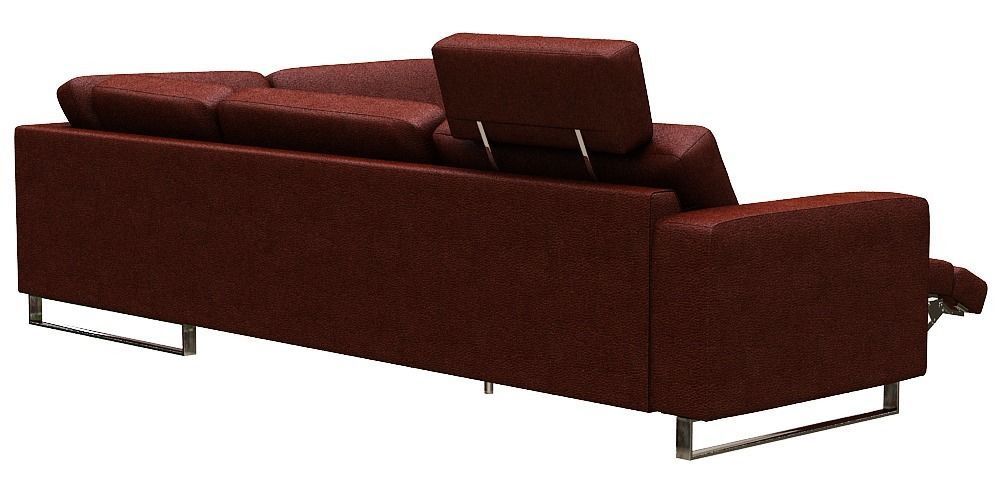 contemporary sofa L Type Low-poly 3D model_4