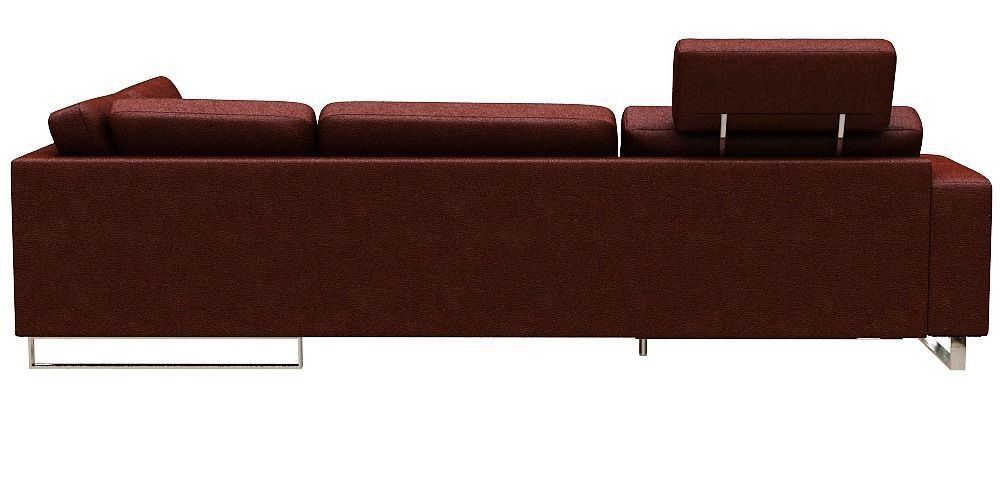 contemporary sofa L Type Low-poly 3D model_5