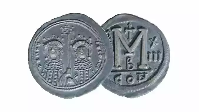 Ancient coin ZOE AND THEODORA