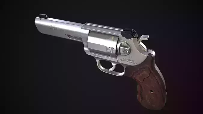 Kimber K6S DASA Combat Low-poly 3D model