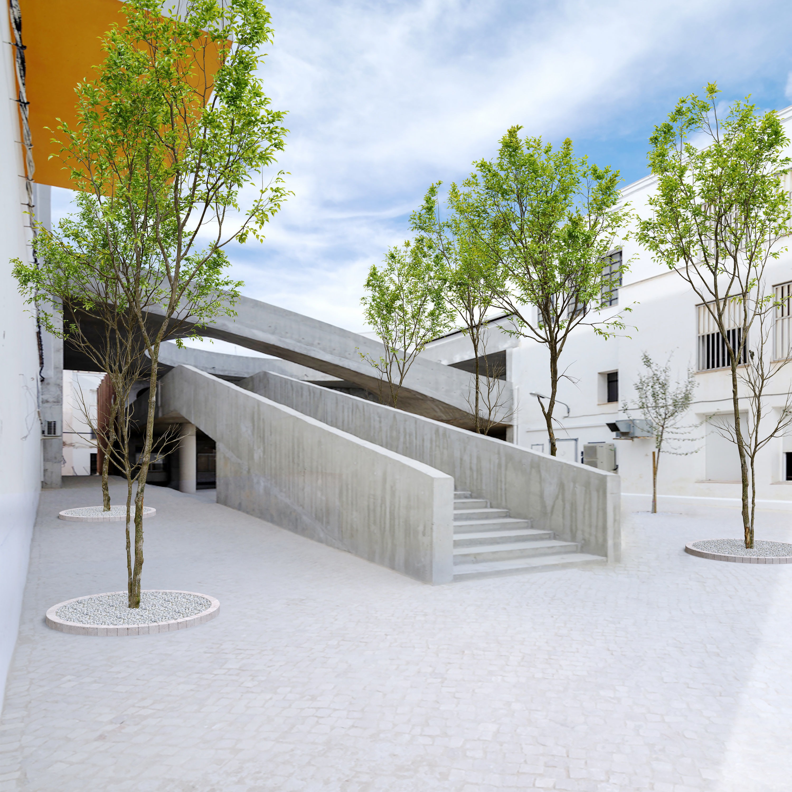 Jungle trees set 3D model_2