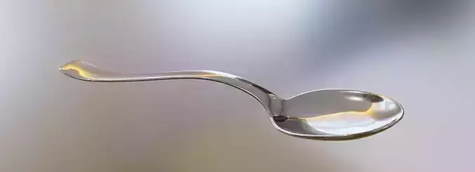 Spoon silver on table