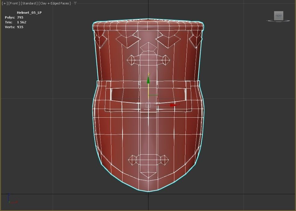 Medieval knight helmet warrior 3D model_5