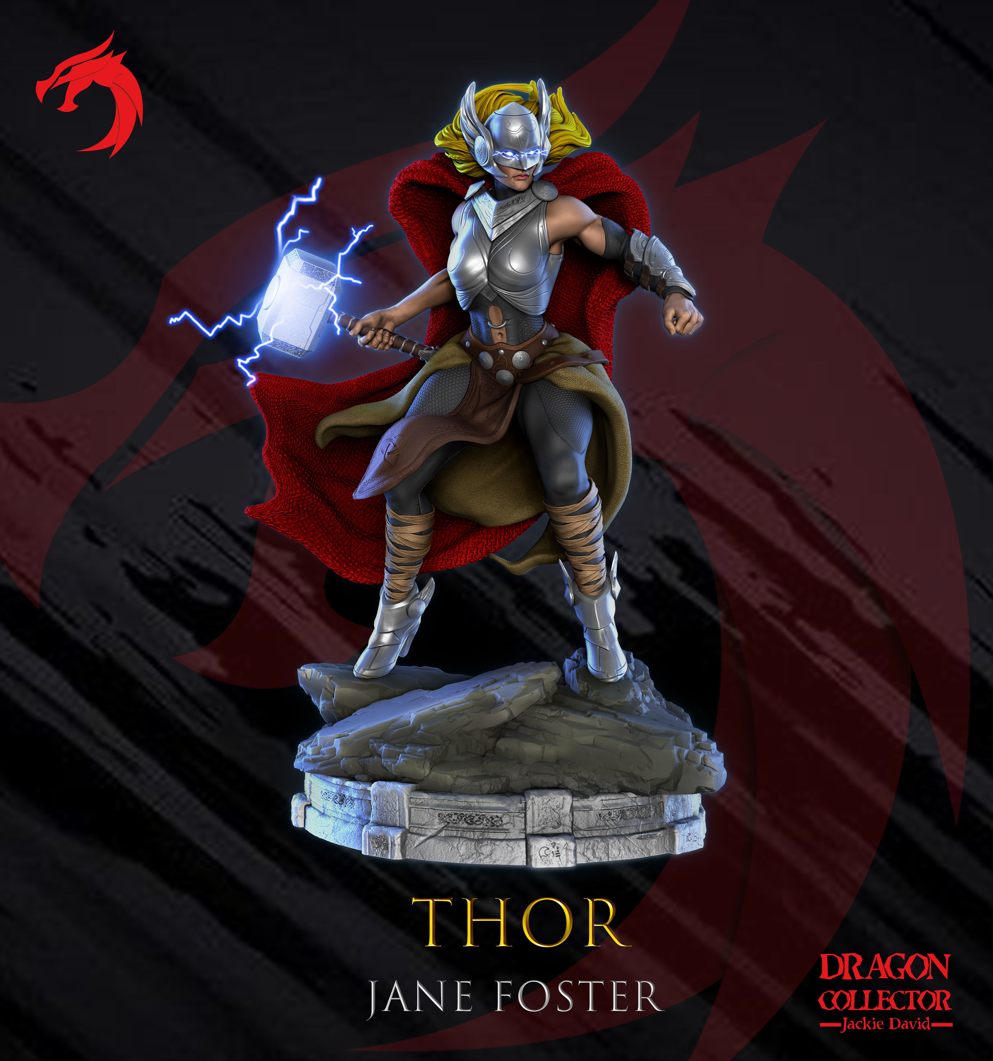 Lady Thor 3D print model_1