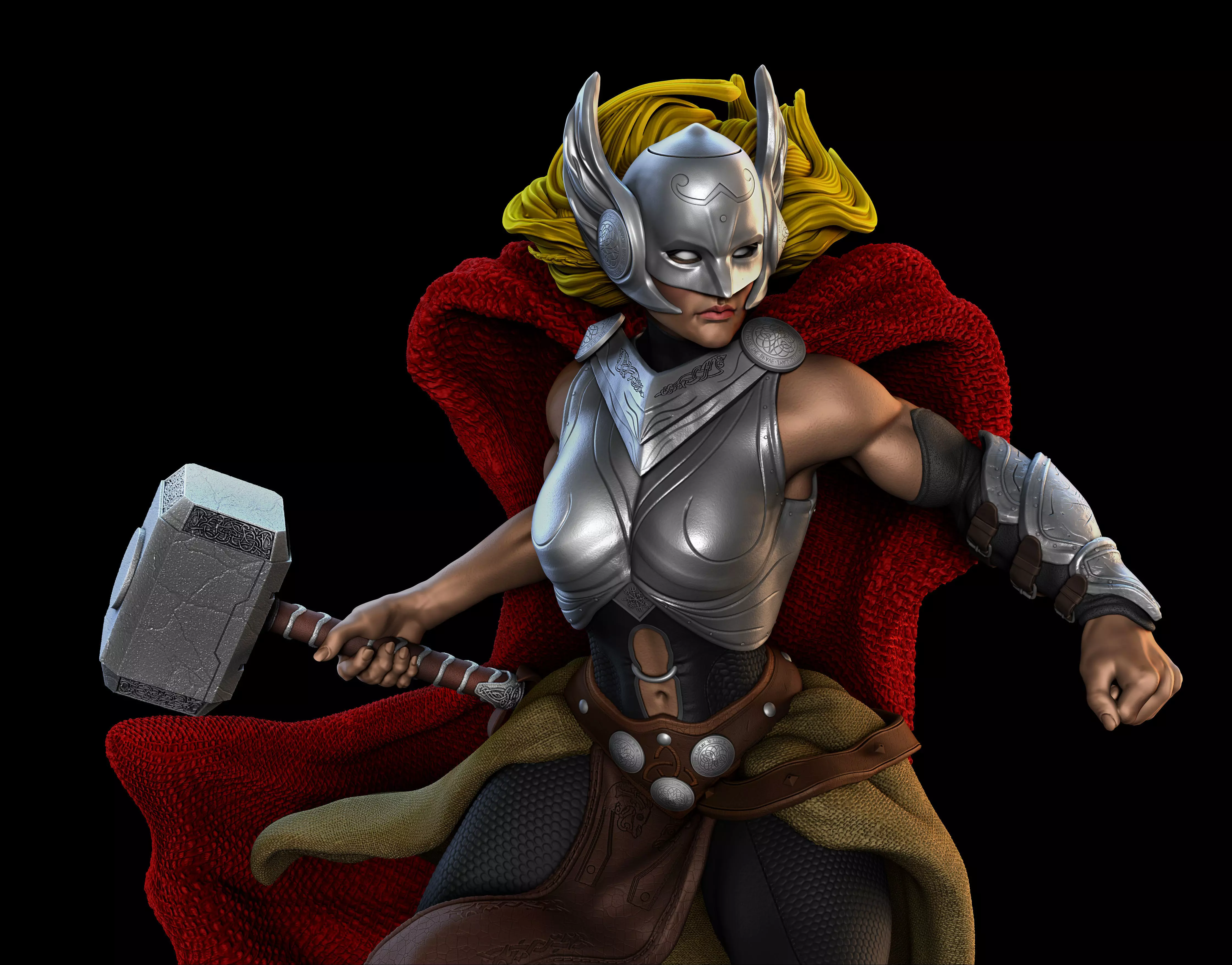Lady Thor 3D print model_0