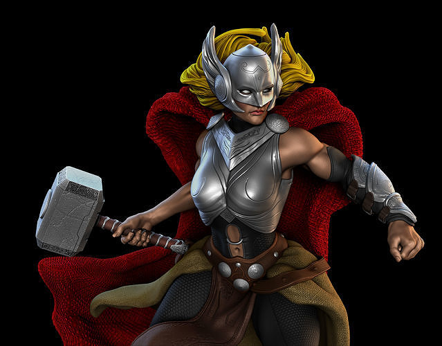 Lady Thor 3D print model