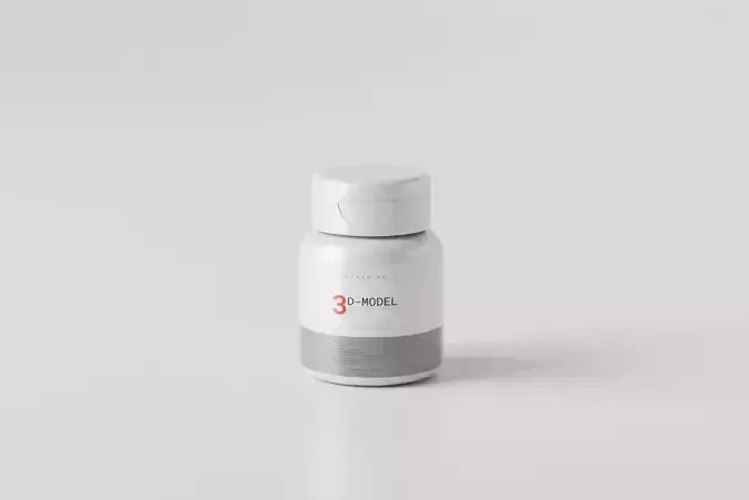 Plastic Cream Balm Ointment Bottle Mockup