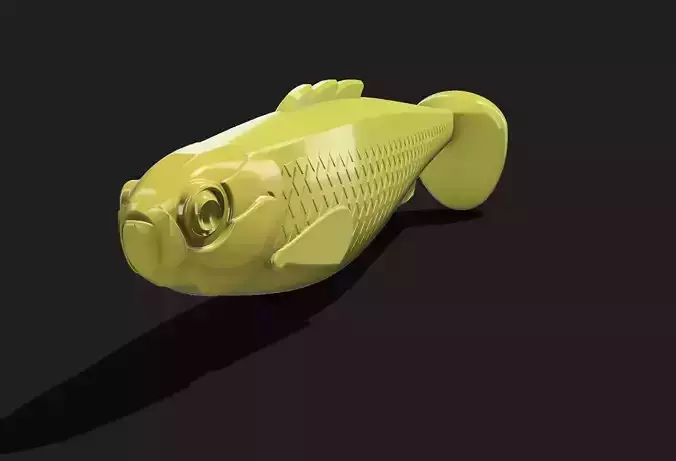 Soft plastic fishing lure 3d model
