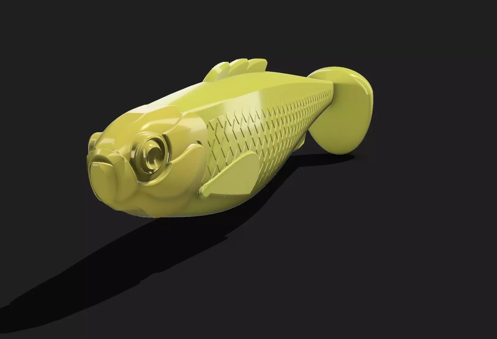 Soft plastic fishing lure 3d model 3D print model_0