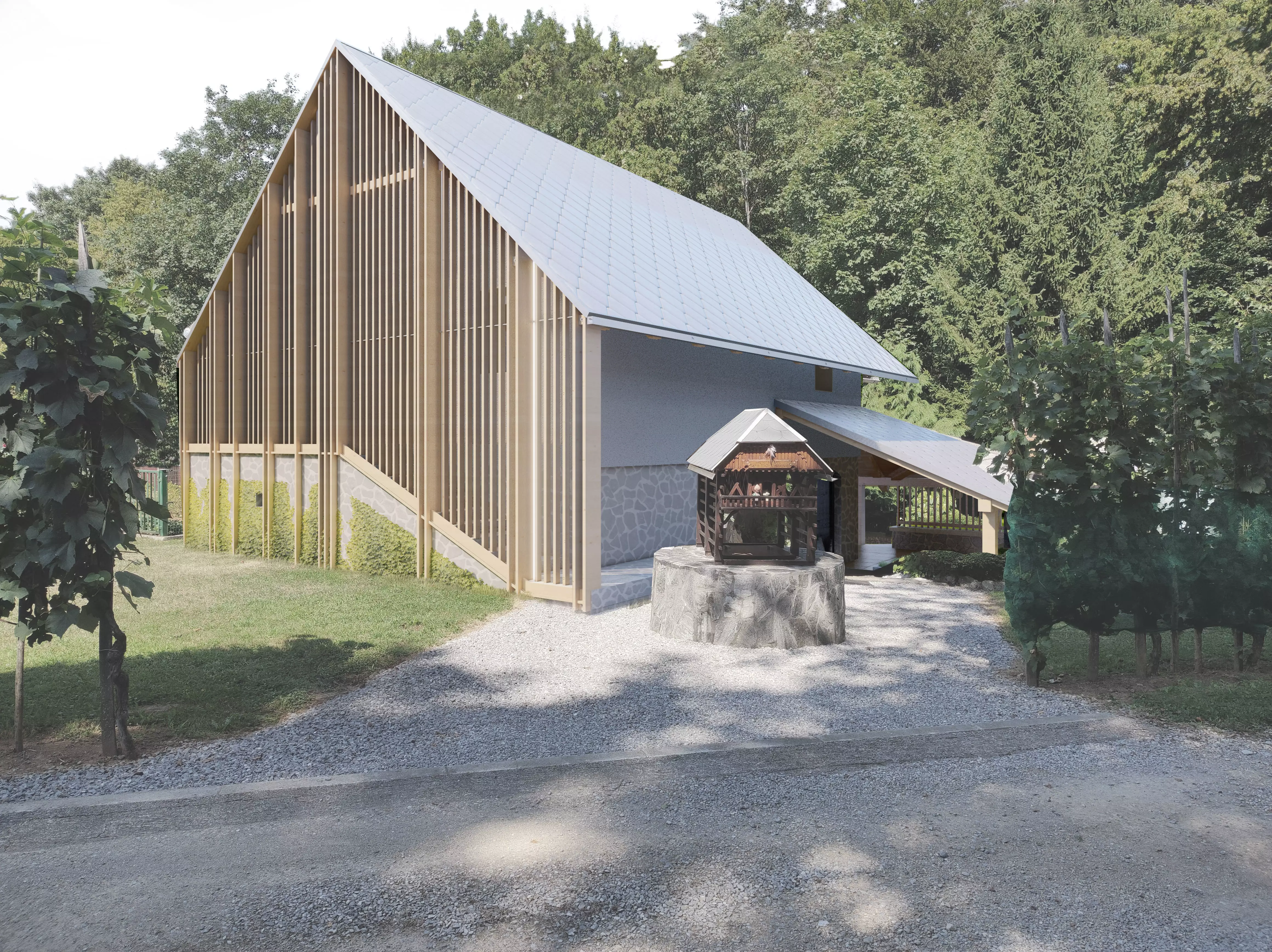 Modern House - Wine Cellar 3D model