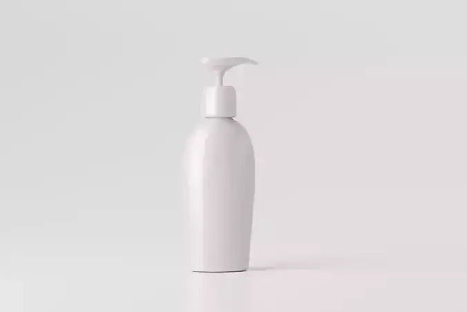 Plastic Shampoo Bottle Mockup