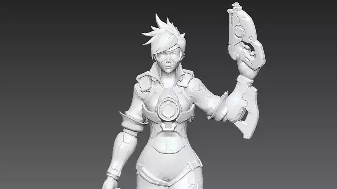 Tracer from overwatch 3D print model