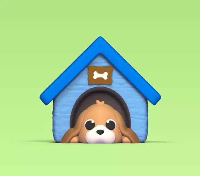 Dog House 3D print model