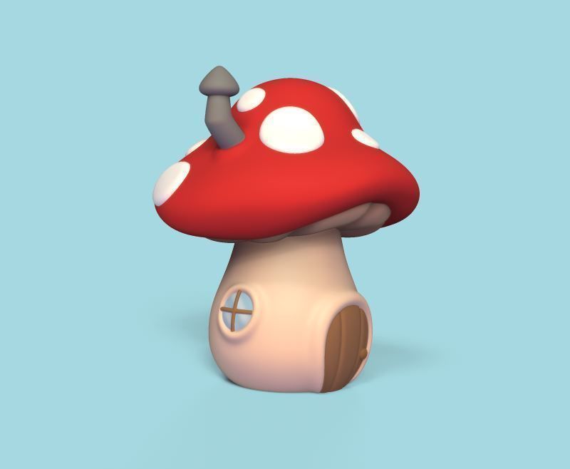 Gnome Little House 3D print model_1