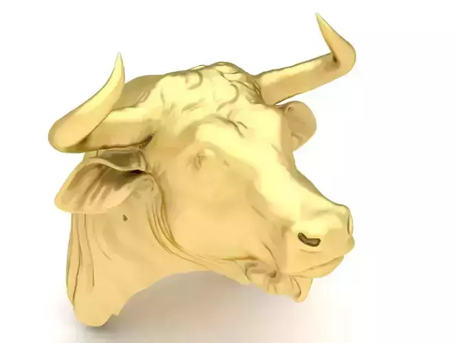 solid head bull for jewelry  3711