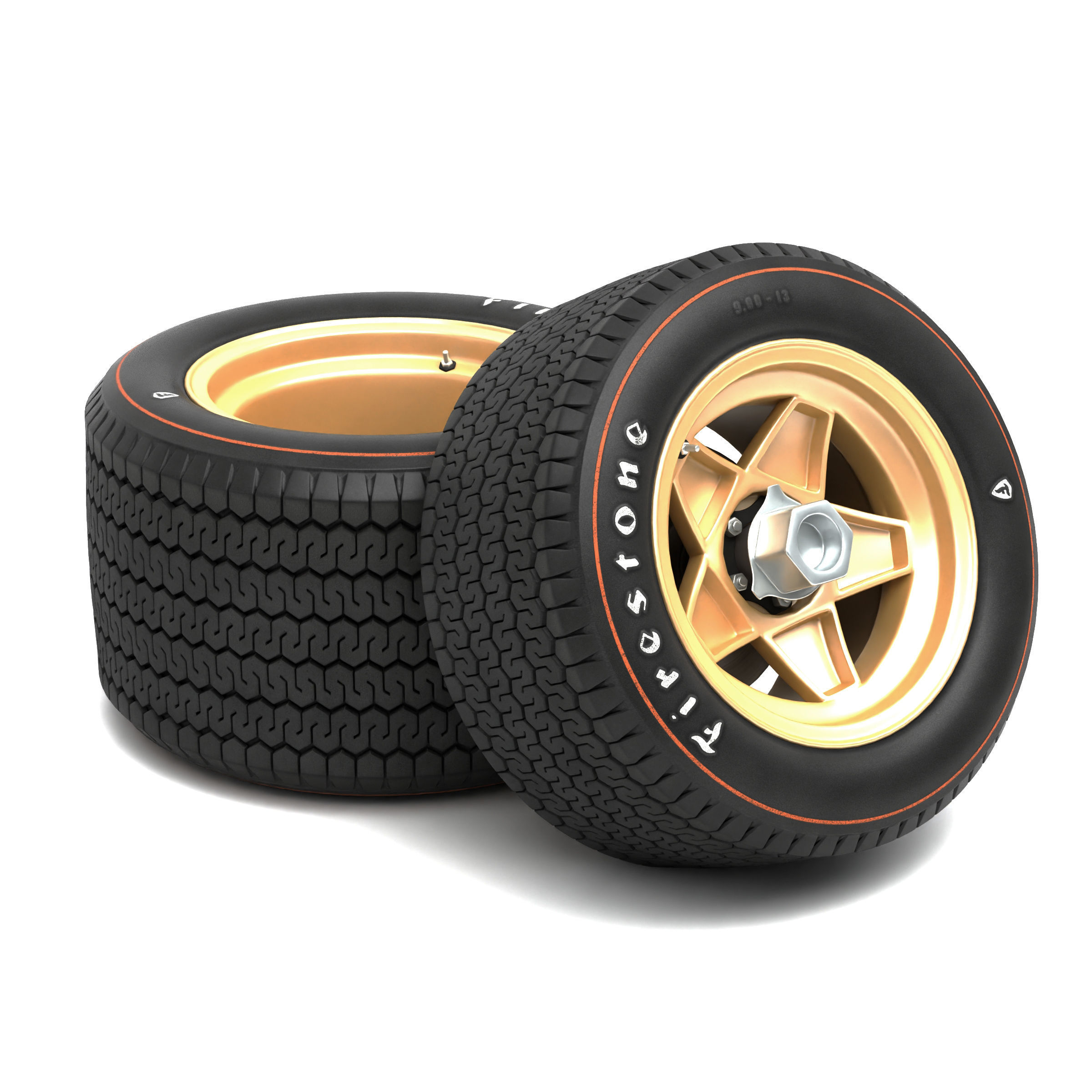 Classic Racing Wheels Bundle 3D Model Collection_2