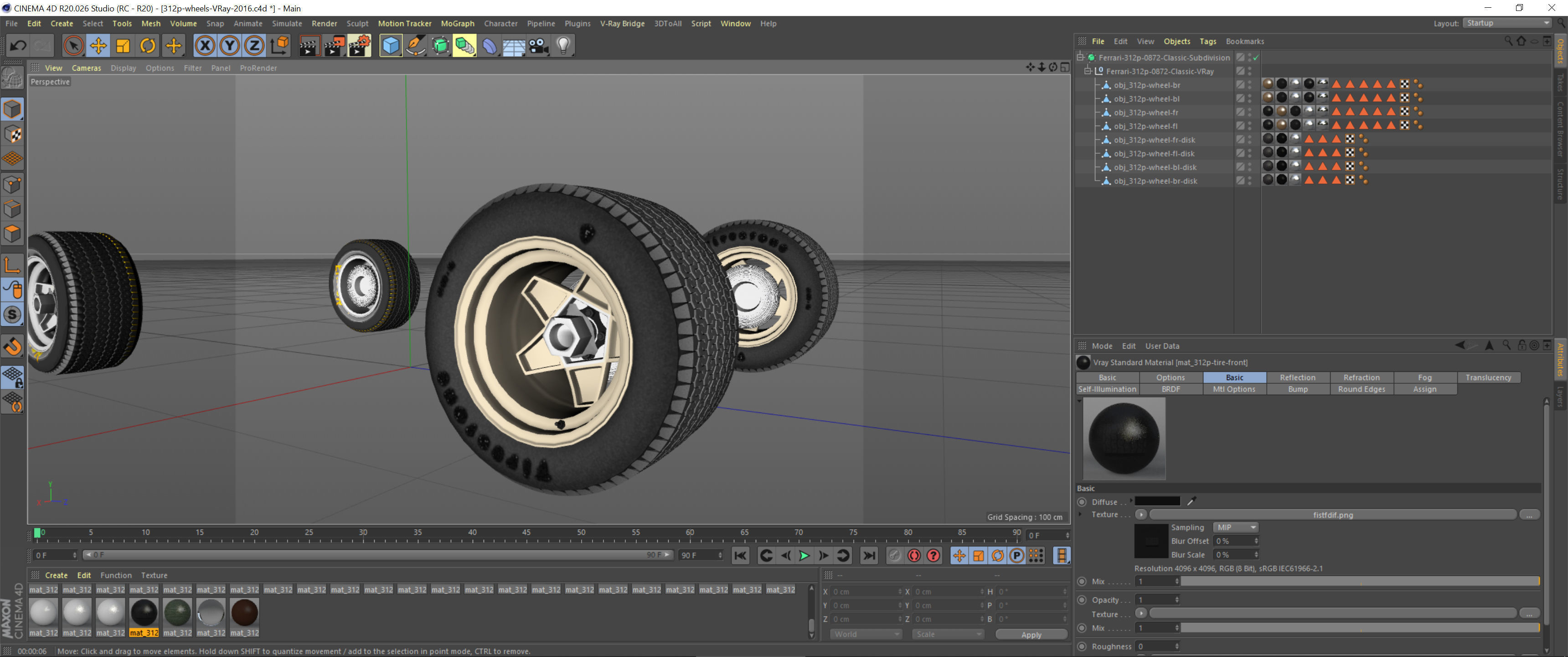 Classic Racing Wheels Bundle 3D Model Collection_15