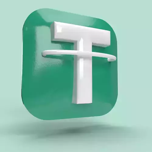 LOGO TETHER HIGH QUALITY USDT 3D model LOGO TETHER HIGH QUALITY USDT 3D model