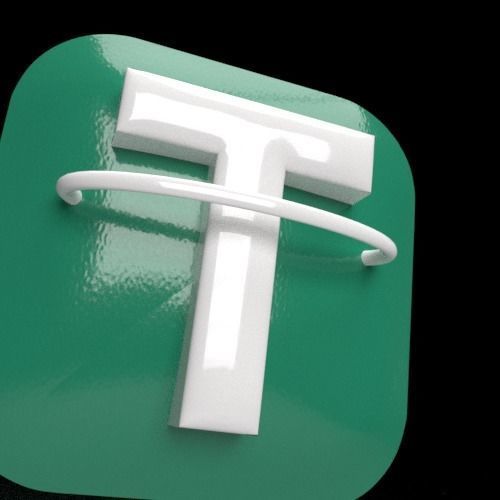 LOGO TETHER HIGH QUALITY USDT 3D model_3