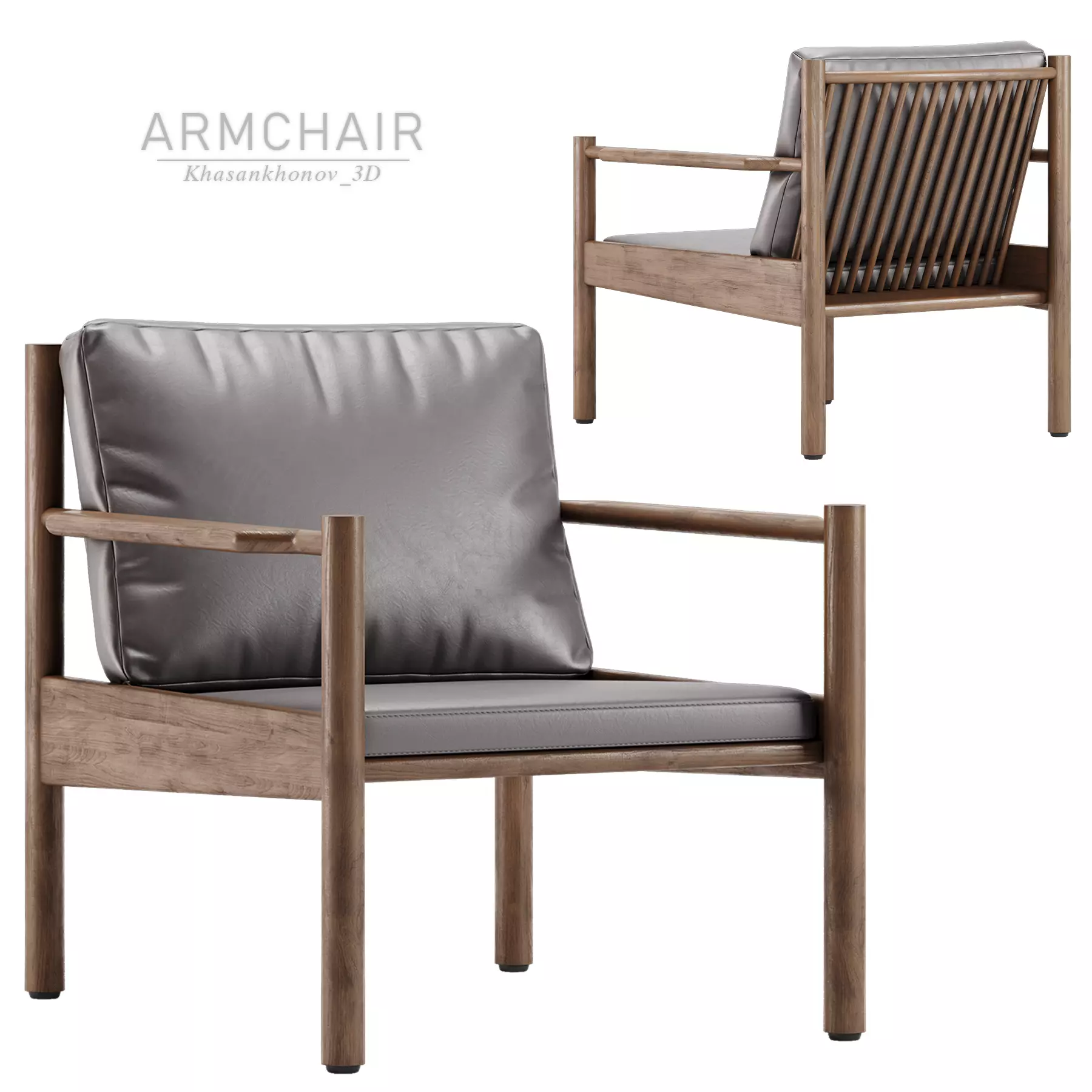 AVA armchair - De Padova 3D model