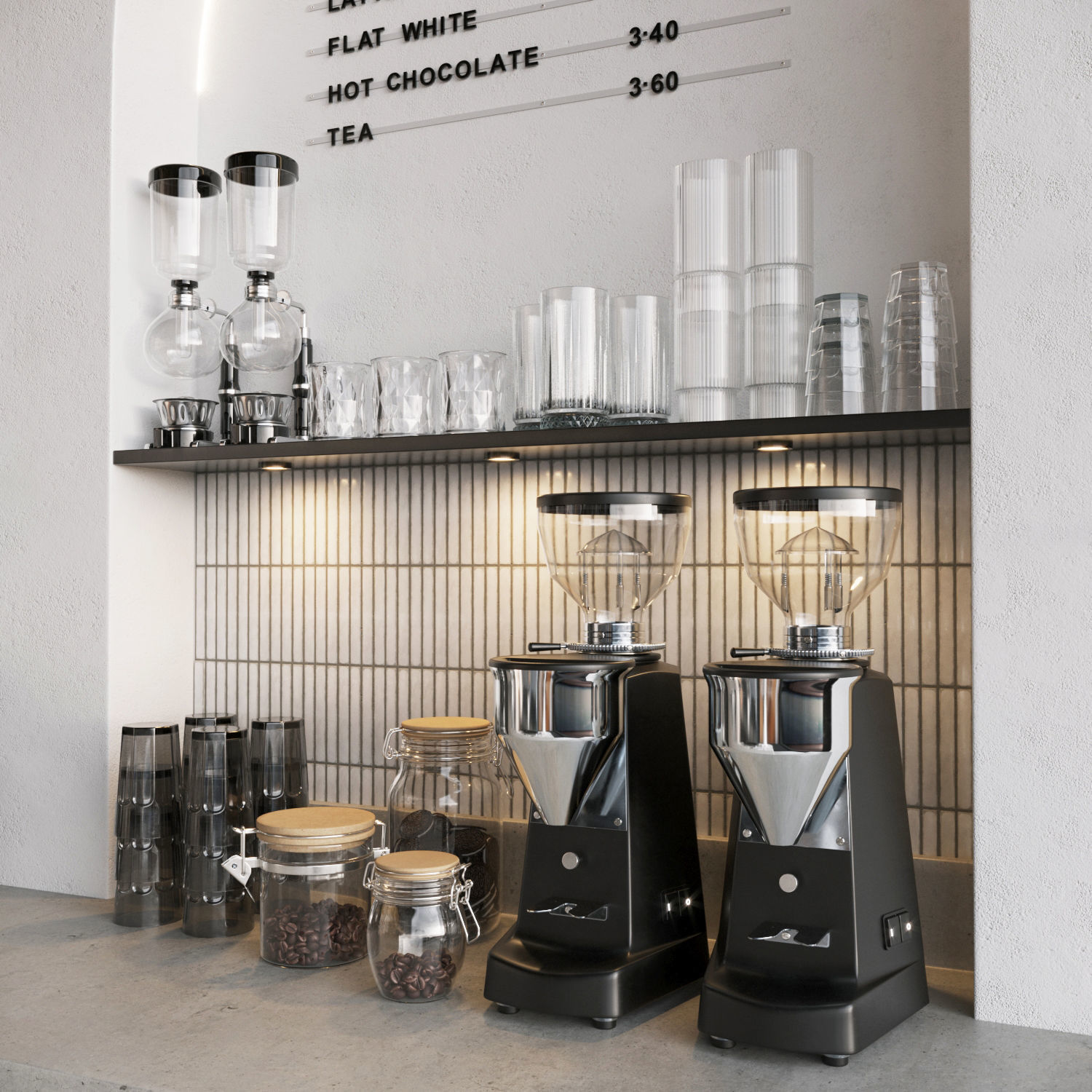 Coffeeshop 1 3dmodel for 3dsMax in Corona Renderer 3D model_3