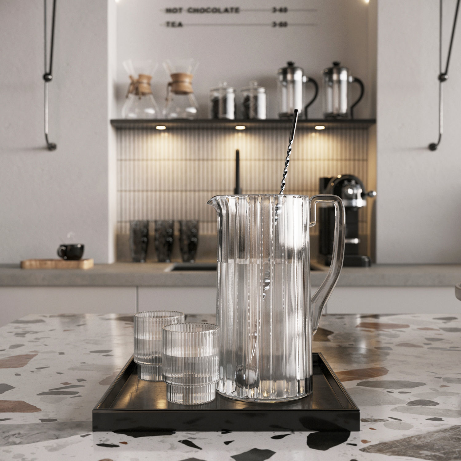 Coffeeshop 1 3dmodel for 3dsMax in Corona Renderer 3D model_8