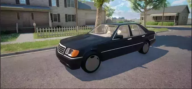 Old Sedan W140 Mercedes