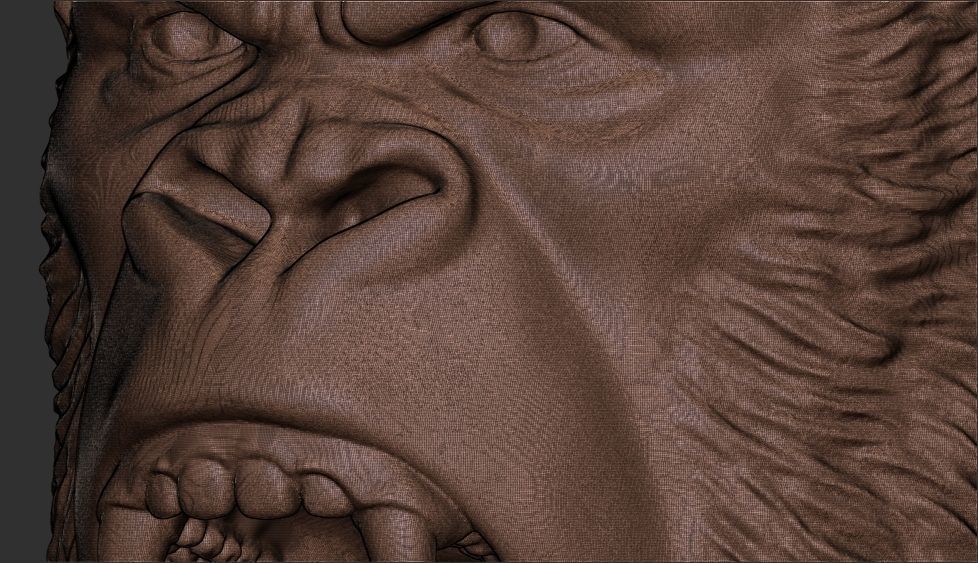 gorilla pendant 3D print model_9