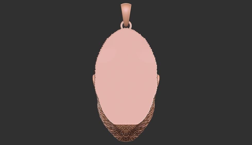 gorilla pendant 3D print model_6