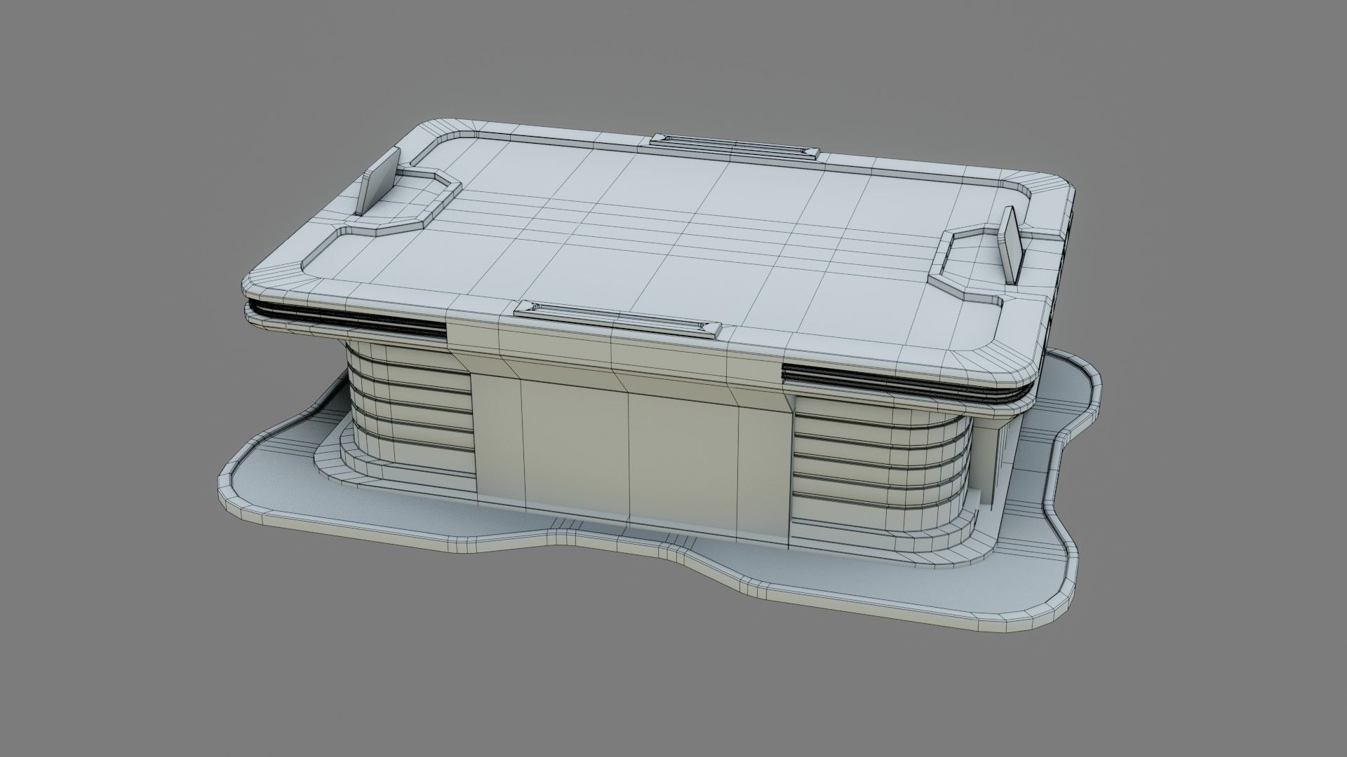 Sci-fi Work Bench - Low poly - PBR - Game ready Low-poly 3D model_15