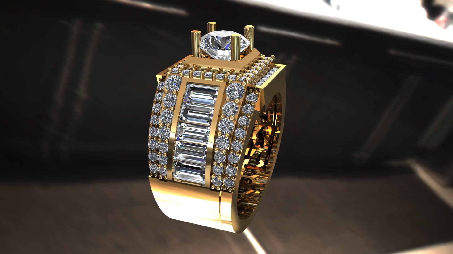 Ring 63  3D print model_5