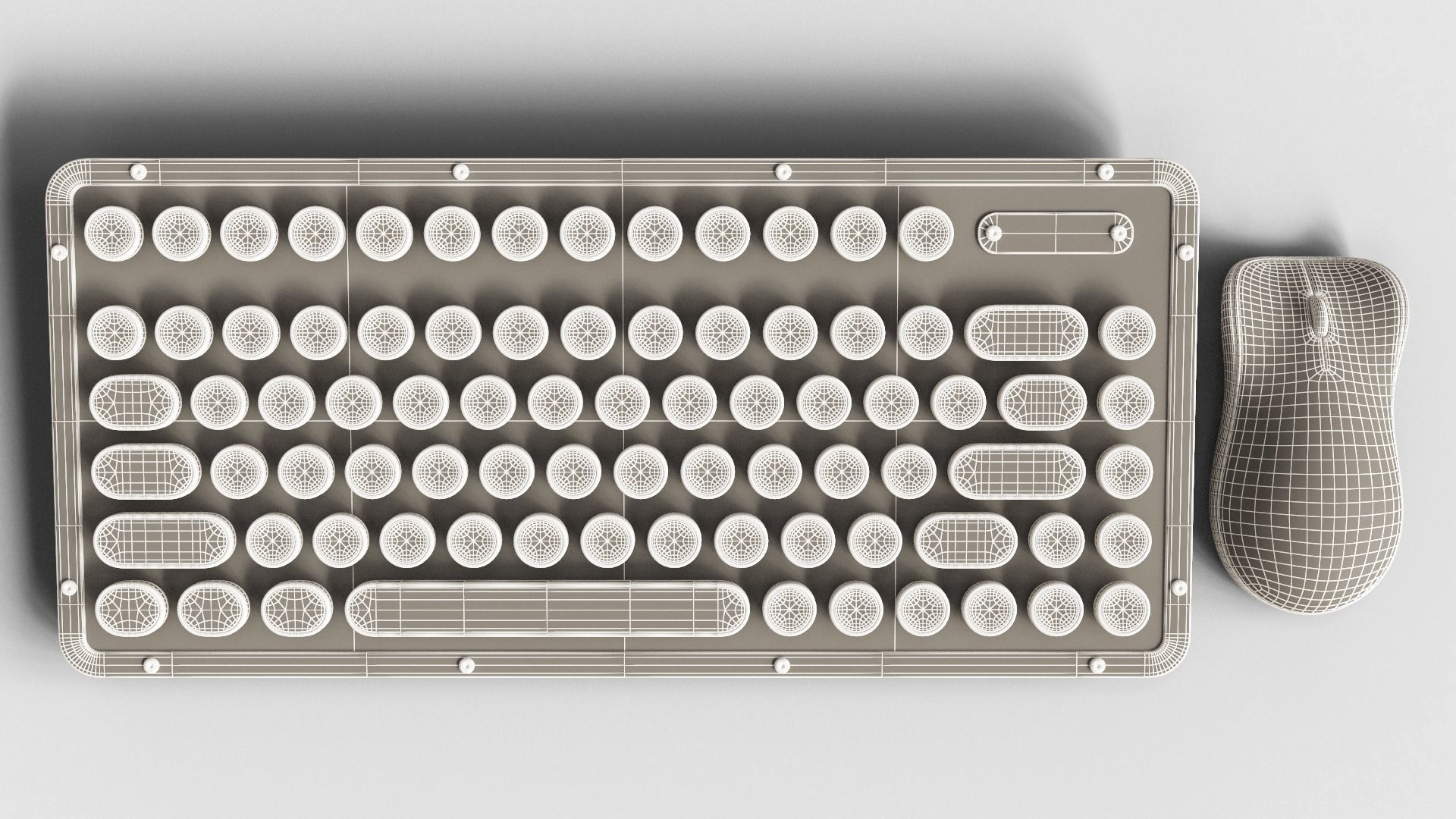 Azio Vintage Set Mini Low-poly 3D model_14