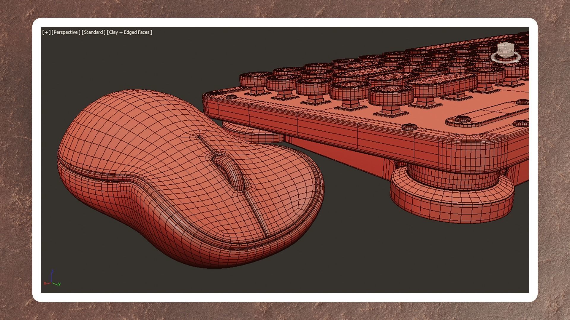 Azio Vintage Set Mini Low-poly 3D model_6